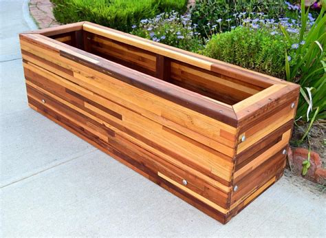 long metal planter boxes|extra large wood planter box.